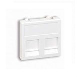 Адаптер на 2 RJ45 коннектора защ. шторки бел. Simon Connect KB76-9 235858