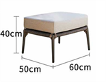 Минималистичный уличный пуф для отдыха ComfortA CMF0001274