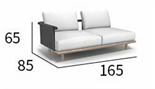 Стильный минималистичный уличный диван ComfortA CMF0001280