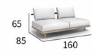 Стильный минималистичный уличный диван ComfortA CMF0001281