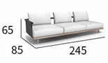 Стильный минималистичный уличный диван ComfortA CMF0001283