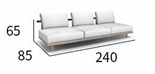 Стильный минималистичный уличный диван ComfortA CMF0001284