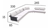 Стильный минималистичный уличный диван ComfortA CMF0001286