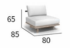 Стильный минималистичный уличный стул ComfortA CMF0001288