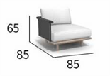 Стильный минималистичный уличный стул ComfortA CMF0001289