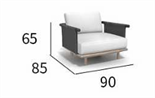 Стильный минималистичный уличный стул ComfortA CMF0001290