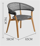 Скандинавский уличный стул в стиле лёгкой роскоши ComfortA CMF0001298