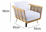 Современное минималистичное уличное кресло ComfortA CMF0001301