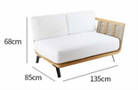 Современный минималистичный уличный диван ComfortA CMF0001304