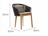 Минималистичный уличный стул для отдыха ComfortA CMF0001310