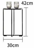 Минималистичный стильный уличный журнальный столик ComfortA CMF0001321