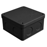 Коробка распределительная ОП 105х105х56мм IP54 7 выходов без гермовводов крышка на винтах материал - полипропилен черн. Epplast 115065 1804622