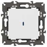 Выключатель 1-кл. СП Elegance 14-1102-01 10А IP20 250В 10AX с подсветкой механизм бел. Эра Б0034215 1231889