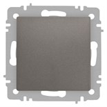 Переключатель Accent 6-103-09 10А-250В IP20 СУ AL/CU титан Intro Б0063451 1931372