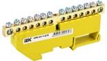 Шина PE "земля" на DIN-изоляторе ШНИ-6х9-14-Д-Ж IEK YNN10-69-14D-K05 1037442