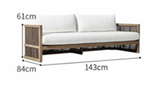 Современный минималистичный уличный диван ComfortA CMF0001325