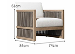 Современный минималистичный уличный стул ComfortA CMF0001326