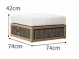 Современный минималистичный уличный пуфик ComfortA CMF0001327
