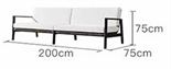 Скандинавский минималистичный уличный диван ComfortA CMF0001346