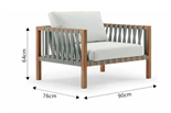 Скандинавский минималистичный уличный стул ComfortA CMF0001359