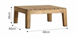 Скандинавский минималистичный уличный стол ComfortA CMF0001361
