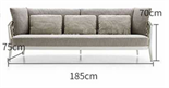 Современный стильный уличный диван ComfortA CMF0001366