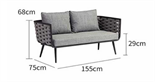 Минималистичный арт-диван для улицы ComfortA CMF0001387