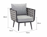 Минималистичный арт-стул для улицы ComfortA CMF0001388