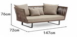 Скандинавский минималистичный уличный диван ComfortA CMF0001390