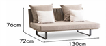 Скандинавский минималистичный уличный диван ComfortA CMF0001393