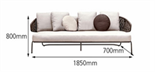 Скандинавский минималистичный уличный диван ComfortA CMF0001410