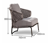 Скандинавский минималистичный уличный стул ComfortA CMF0001413