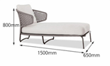 Скандинавский минималистичный уличный шезлонг ComfortA CMF0001414