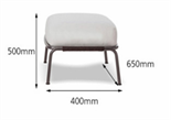 Скандинавская минималистичная уличная оттоманка ComfortA CMF0001415
