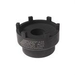 JTC-1436 - Ключ для КПП 5HP24,5HP30 специальный под 1/2" вн.диаметр 63.5мм 6 шлиц (BMW) JTC - 
Применяется для затягивания/отворачивания шлицевой гайки на фланце выходного вала коробки передач.
Размер: под ключ 1/2"; внутренний диаметр 63,5 мм (6 шлиц).
П JTC-1436