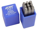 JTC-7241 - Клейма цифровые 4мм (HRC 60+-2град. DIN 1451) JTC - Клейма цифровые
Технические характеристики:

Тип: цифровые
Размер: 4мм
Твердость: 60&plusmn;2HRC
Посадочный квадрат: 1/4&Prime;
Длина С: 60,5мм
Материал: хромованадиевая сталь
Количество: 9 ме JTC-7241