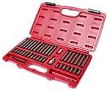 JTC-3933 - Набор бит 1/2" 3/8" HEX, TORX, SPLINE 6-ти гранных 2 держателя 42 предмета в кейсе JTC -  
  В комплекте:    
 
  
   
    8 шт. биты TORX 30 мм.: Т20, Т25, Т27, Т30, Т40, Т45, Т50, Т55.  
    8 шт. биты TORX 75 мм.: Т20, Т25, Т27, Т30, Т JTC-3933
