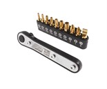 JTC-U11MC - Набор бит 1/4" SL6, PH1-2, TORX, Т10Н-Т40Н с ключом трещоткой 11 предметов JTC -  
В комплекте:
 
T10H, T15H, T20H, T25H, T27H, T30H, T40H. 
PH1, PH2. 
SL 6 мм. 
 

Общее количество предметов: 11. JTC-U11MC