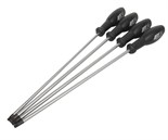 JTC-5115 - Набор отверток TORX T20х250мм-Т30х250мм удлиненных 4 предмета JTC - 
  Размер: Т20, Т25, Т27, Т30.
  Длина стержня: 250 мм. (10&rdquo;)
Материал ручки: нейлон.
Материал стержня: хроммолибденовая сталь.
  Предназначен для работы в труднодос JTC-5115