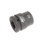 JTC-645324 - Головка торцевая 3/4" 24мм 12-ти гранная ударная L=51мм JTC -  
  Изготовлена из высококачественной хром-молибденовой стали. 
  12 граней, метрический размер.
  Размер: 3/4&quot;х24 мм.
  Длина: 51 мм. 
  Габаритные размеры: 51/44/44 мм. JTC-645324