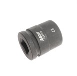 JTC-645327 - Головка торцевая 3/4" 27мм 12-ти гранная ударная L=52мм JTC -  
  Изготовлена из высококачественной хром-молибденовой стали. 
  12 граней, метрический размер.
  Размер: 3/4&quot;х27 мм.
  Длина: 52 мм. 
  Габаритные размеры: 52/44/44 мм. JTC-645327