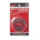JTC-5362 - Набор бит 1/4" TORX ТS08-TS50 10 предметов в боксе JTC - 
В комплекте: ТS08, ТS10, ТS15, ТS20, ТS25, ТS27, TS30, TS40, TS45, TS50.
Материал: S2.
Размер: 1/4"х 25 мм JTC-5362