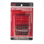 JTC-5364 - Набор бит 1/4" TORX, HEX, SPANNER с магнитным держателем 33 предмета в боксе JTC - 
В комплекте:

9 ед.: Т8Н, Т10Н, Т15Н, Т20Н, Т25Н, Т27Н, Т30Н, Т35Н, Т40Н;
12 ед. HEX: 2, 2.5, 3,4,5, 6 мм. 5/64", 3/32", 7/64", 1/8", 6/64", 5/32";
3 ед. T JTC-5364
