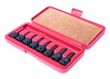 JTC-J408T - Набор головок торцевых 1/2" TORX (Т25-Т60) ударных L=60мм 8 предметов в кейсе JTC - 
	В комплекте:
		
			8 шт. - Т-25, 27, 30, 40, 45, 50, 55, 60. Под ключ 1/2".
		
	
	Материал: SNCM 8660.
	Длина: 78 мм.
	Упаковка: прочный пластиковый  JTC-J408T