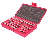 JTC-H223S - Набор головок торцевых и насадок 1/4" 6-ти гранных 5/32"-1/2",Т20-Т40 23 предмета в кейсе JTC - 
	В комплекте:
		
			13 ед. головка 1/4": 5/32", 3/16", 7/32", 1/4", 9/32", 5/16", 11/32", 3/8", 13/32", 7/16", 15/32", 1/2", 8 мм.
			4 ед. го JTC-H223S