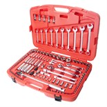 JTC-H123C - Набор инструментов 123 предмета слесарно-монтажный 1/4",3/8",1/2" 6-ти гран. метрич/дюйм в кейсе JTC - 
	В комплекте:
	
		12 шт. головки ММ 1/4": 4, 4.5, 5, 5.5, 6, 7, 8, 9, 10, 11, 12, 13 мм.
		12 шт. головки IN 1/4": 5/32", 3/16", 7/32", JTC-H123C