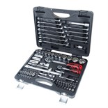 JTC-T085C-B72 - Набор инструментов 85 предметов слесарно-монтажный 1/4",1/2" 12-ти гран. в кейсе JTC - Комплектация 1/4":

Головка торцевая 1/4", граней (4, 4.5, 5, 5.5, 6, 7, 8, 9, 10, 11, 12, 13, 14 мм);
Головка с насадкой HEX 1/4" (3, 4, 5, 6 мм);
 JTC-T085C-B72