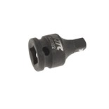 JTC-340302 - Адаптер 3/8"(F)х1/4"(М) 32мм, d=22мм ударный JTC - 
Изготовлен из высококачественной хром-молибденовой стали.                                                                                                                                     JTC-340302