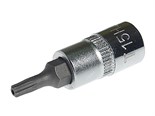JTC-23515 - Бита-головка 1/4" TORX T15Hх37мм с отверстием JTC - 
Изготовлена из закаленной хром-ванадиевой стали.
Размер: 1/4"хТ15H.
Общая длина: 37 мм.
Длина насадки: 15 мм. JTC-23515