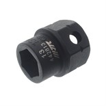 JTC-442813 - Головка торцевая 1/2" 13мм ударная мини L=28мм JTC - 
Изготовлены из высококачественной хромомолибденовой стали.
6 граней, метрический размер.



S: 13
А: 22
С: 20
L: 28 JTC-442813